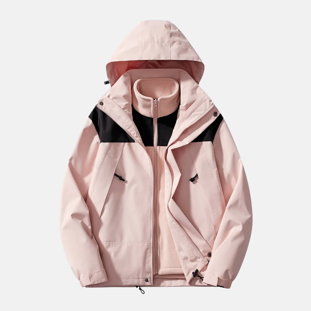 Men's Jacket – 3-in-1 Design – Water-Repellent Outer Shell – Removable Fleece Lining - Image 2