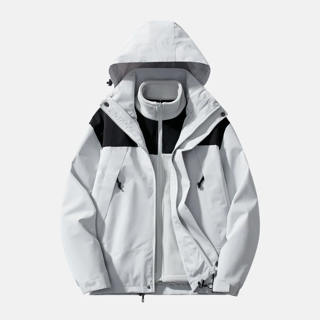 Men's Jacket – 3-in-1 Design – Water-Repellent Outer Shell – Removable Fleece Lining - Image 4