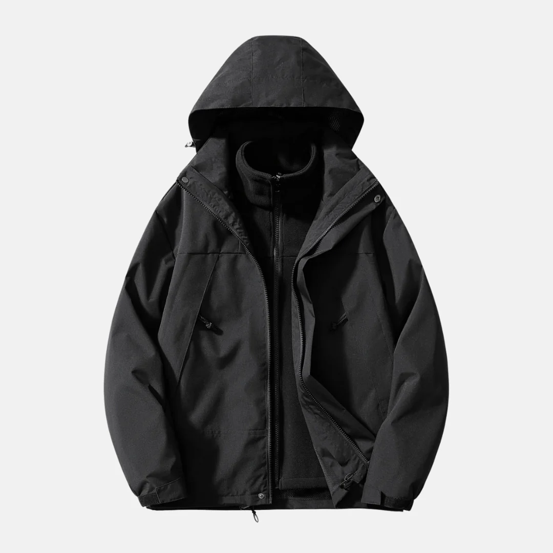 Men's Jacket – 3-in-1 Design – Water-Repellent Outer Shell – Removable Fleece Lining - Image 5