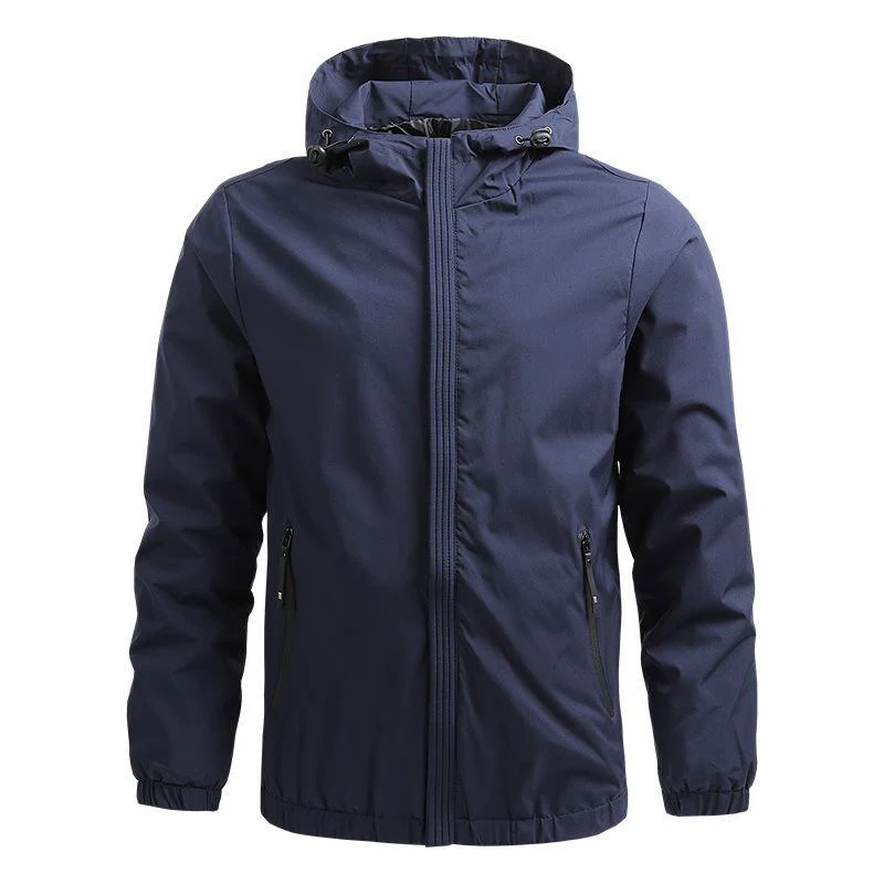 Men's Jacket with Hood – Regular Fit – Water-repellent – Zipper closure – Casual - Image 2