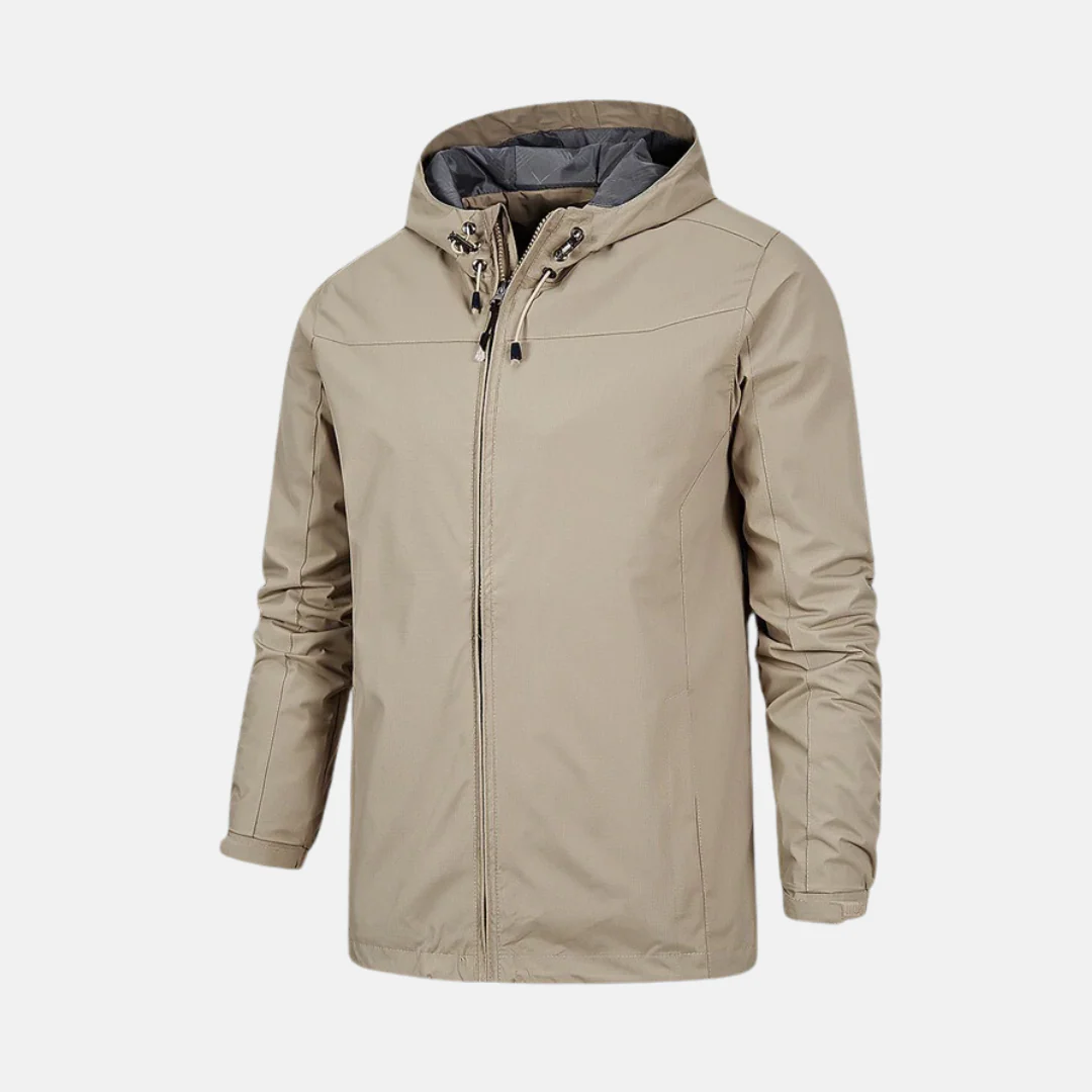 Men's Jacket with Hood – Ripstop – Regular Fit – Two-way Zipper – Adjustable Cuffs - Image 4