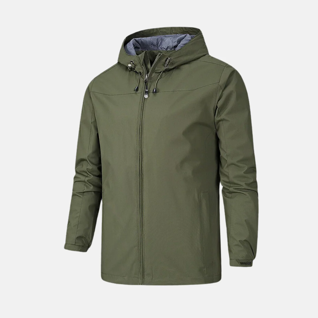 Men's Jacket with Hood – Ripstop – Regular Fit – Two-way Zipper – Adjustable Cuffs - Image 5