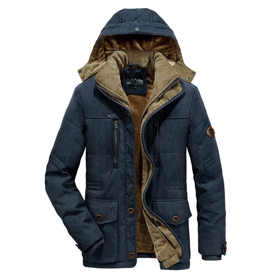 Men's Jacket – Regular Fit – Water-repellent – Fleece Lining – Detachable Hood - Image 3