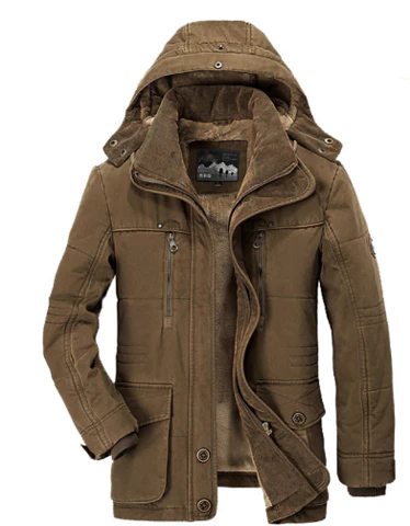 Men's Jacket – Regular Fit – Water-repellent – Fleece Lining – Detachable Hood - Image 4