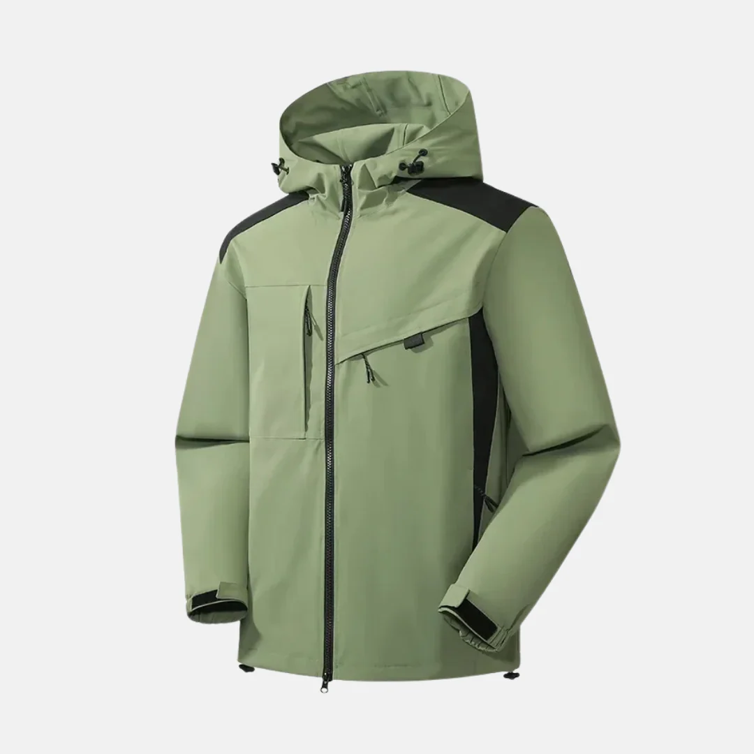 Men's Jacket – Water-Repellent – Relaxed Fit – Hood – Zip Pockets – Adjustable - Image 3