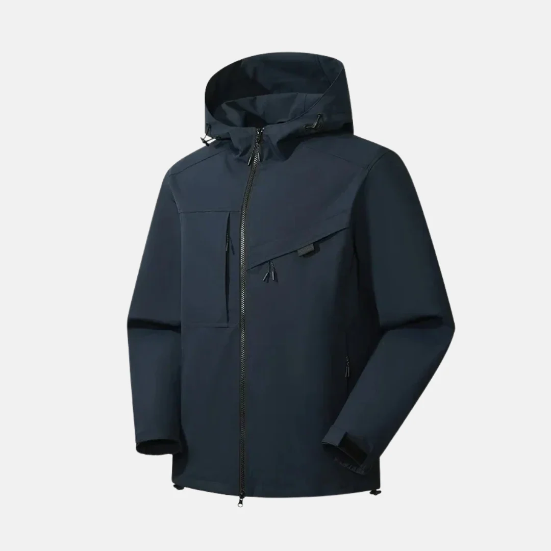 Men's Jacket – Water-Repellent – Relaxed Fit – Hood – Zip Pockets – Adjustable - Image 5