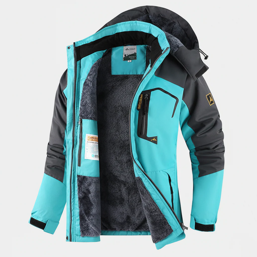 Men's Jacket – Waterproof – Regular Fit – Hooded – Windproof – Thermal Lining – Zipper Closure - Image 4