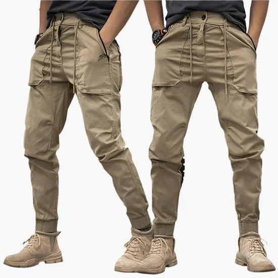 Men's Jogging Pants – Relaxed Fit – Elastic Cuffs – Tactical Pockets – Urban Look - Image 2