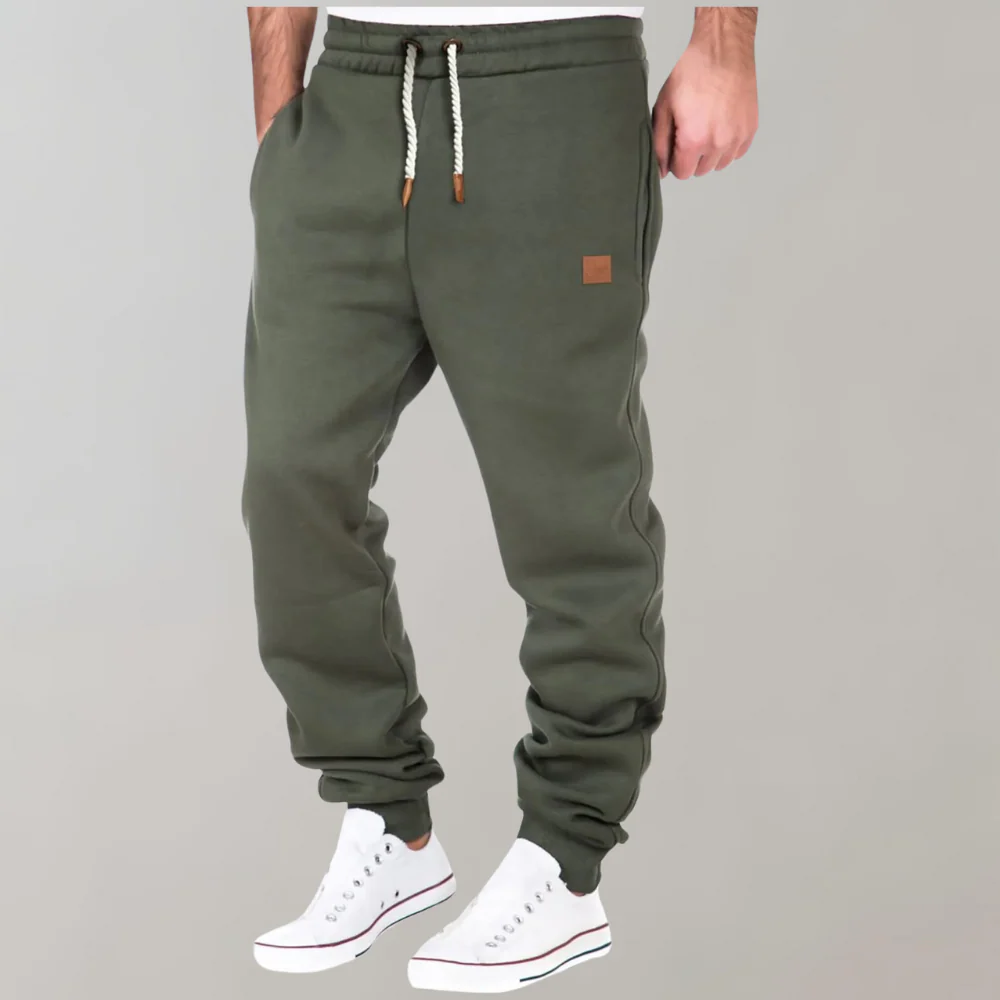 Men's Jogging Pants – Relaxed Fit – Cotton Blend – Adjustable Waist – Ribbed Cuffs - Image 3