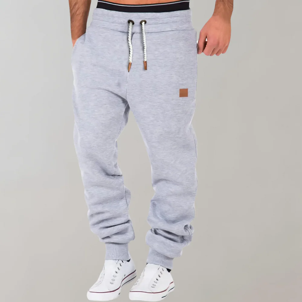 Men's Jogging Pants – Relaxed Fit – Cotton Blend – Adjustable Waist – Ribbed Cuffs - Image 4