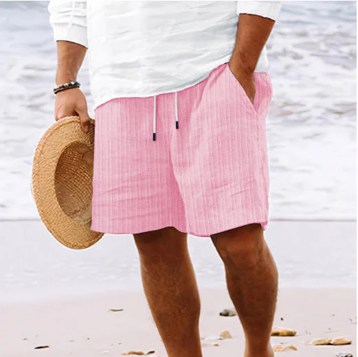 Men's Shorts – Relaxed Fit – Breathable Material – Drawstring – Side Pockets - Image 5