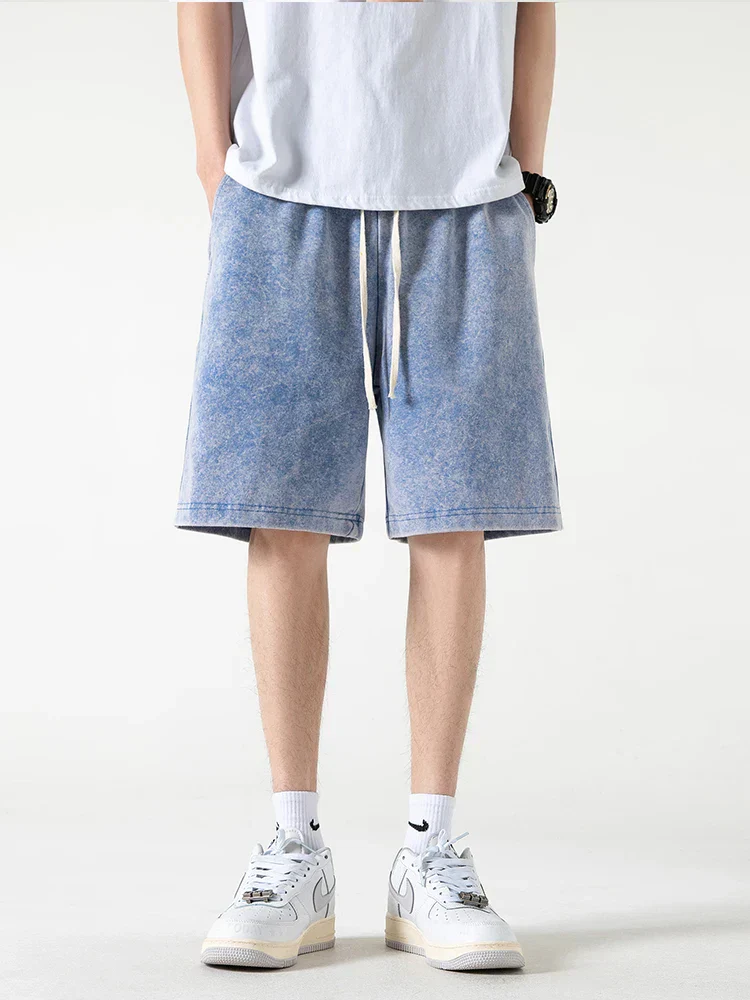 Men's Shorts – Relaxed Fit – Breathable Fabric – Elastic Waistband with Drawstring - Image 10