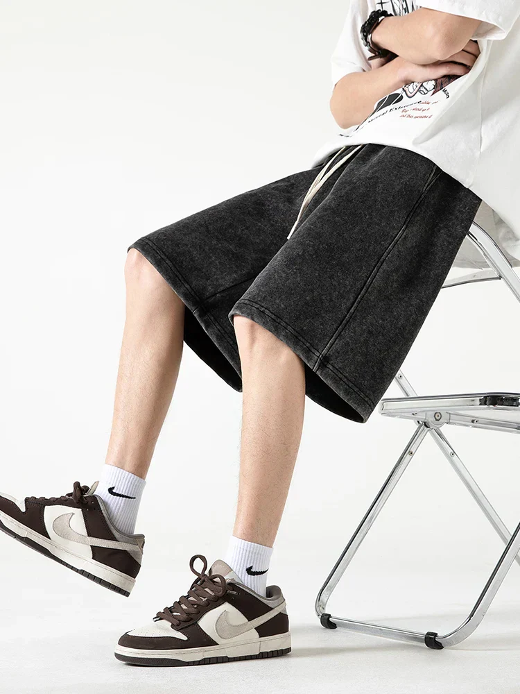 Men's Shorts – Relaxed Fit – Breathable Fabric – Elastic Waistband with Drawstring - Image 6