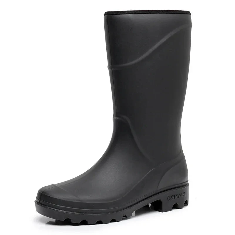 Men's Boots – Knee-High – Waterproof Rubber – Anti-Slip Sole – Outdoor Suitable