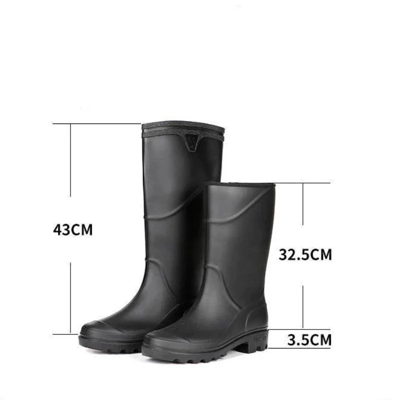 Men's Boots – Knee-High – Waterproof Rubber – Anti-Slip Sole – Outdoor Suitable - Image 6