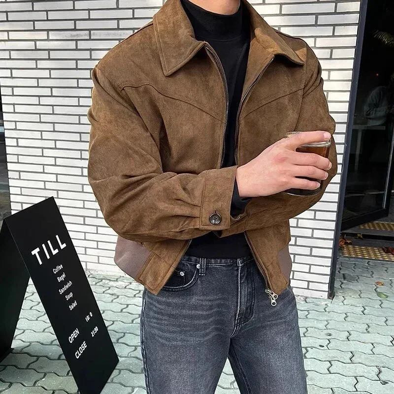 Men's Leather Jacket – Casual Fit – Classic Collar – Full-Length Sleeves – Zipper Closure - Image 2
