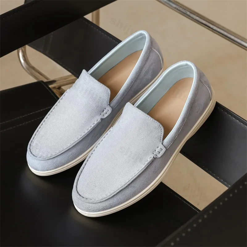 Men's loafers – Suede look – Slip-on – Comfort insole – Anti-slip sole - Image 2