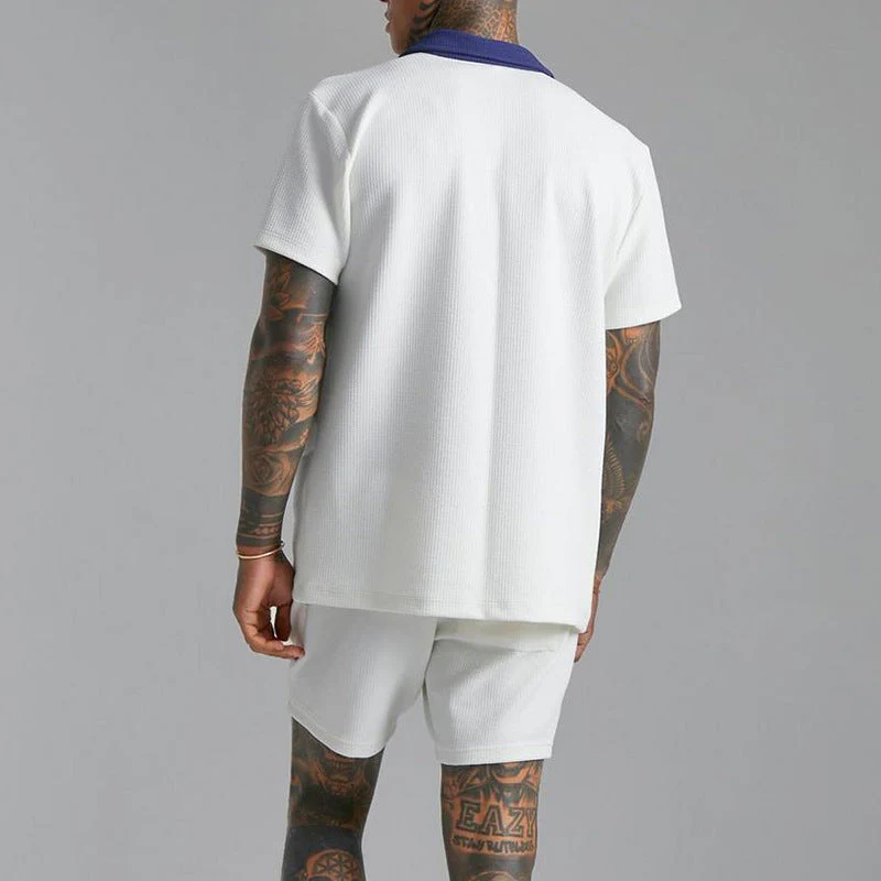 Men's Shirt Short Sleeve – Relaxed Fit – Lightweight Cotton – Open Front - Image 3