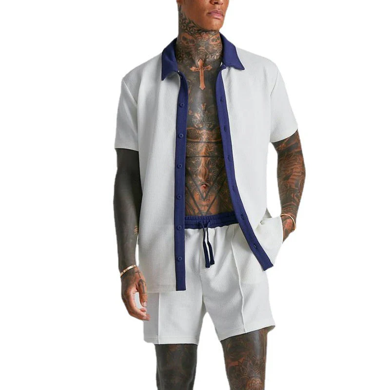 Men's Shirt Short Sleeve – Relaxed Fit – Lightweight Cotton – Open Front - Image 4
