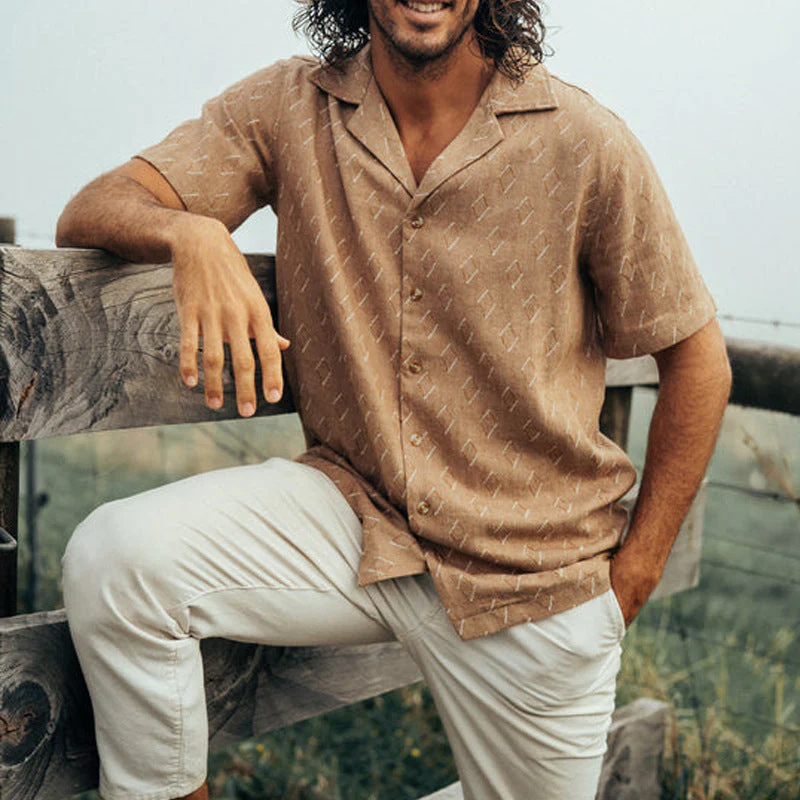 Men's Shirt – Relaxed Fit – Short Sleeve – Breathable Lightweight Design - Image 2
