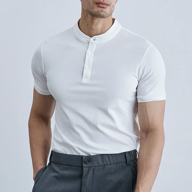 Men's Shirt – Slim Fit – Breathable Fabric – Short Sleeves – Casual Style - Image 2