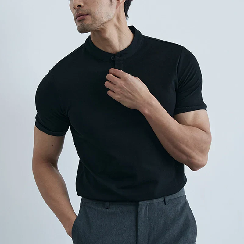 Men's Shirt – Slim Fit – Breathable Fabric – Short Sleeves – Casual Style - Image 5