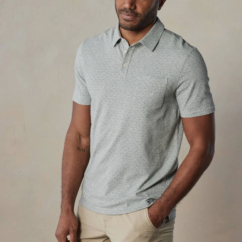 Men's Polo Shirt – Regular Fit – Short Sleeves – Breathable – Chest Pocket - Image 4