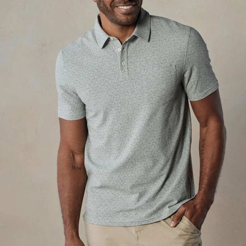 Men's Polo Shirt – Regular Fit – Short Sleeves – Breathable – Chest Pocket - Image 5