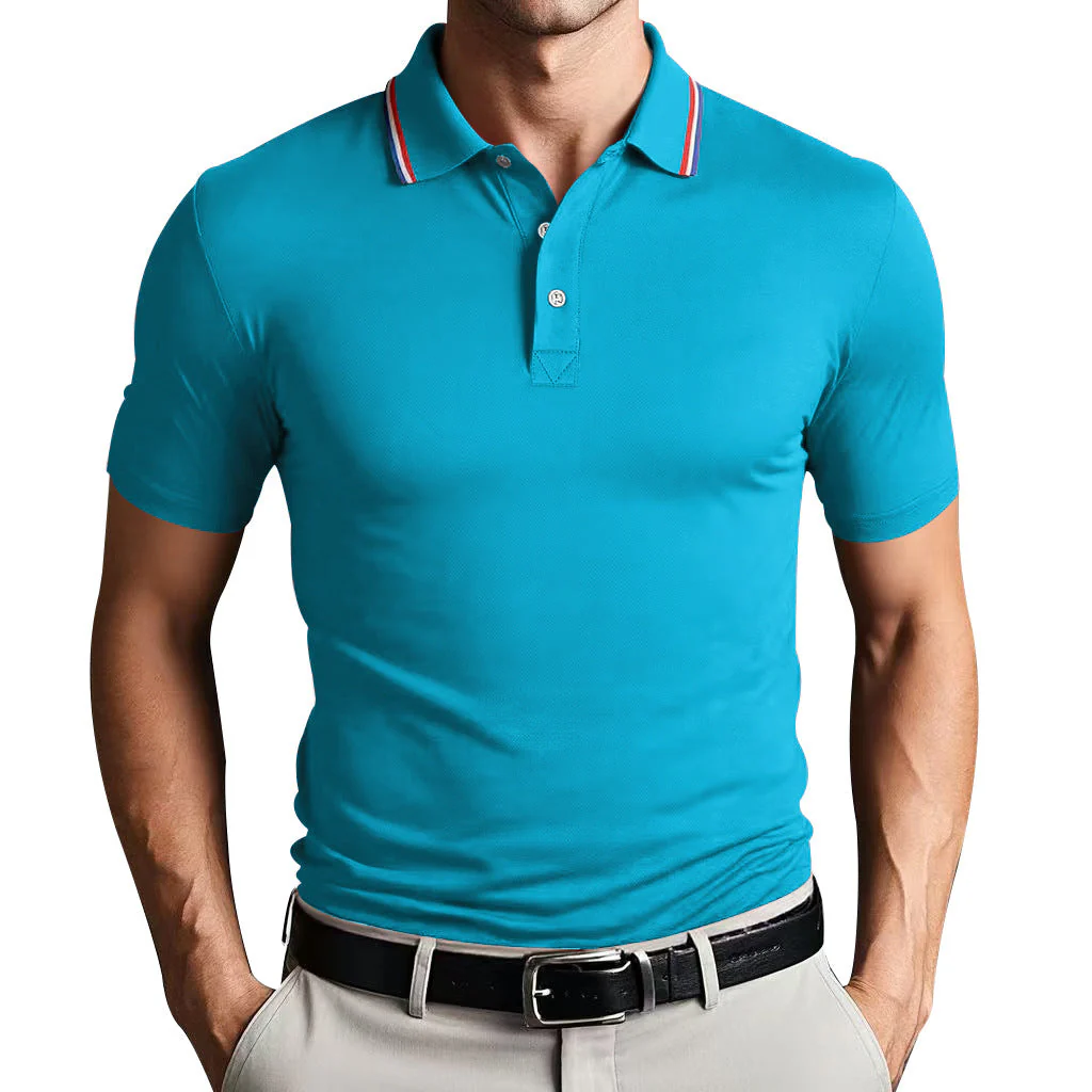 Men's Polo Shirt – Slim Fit – Breathable Cotton – Short Sleeve – Sporty Look - Image 11