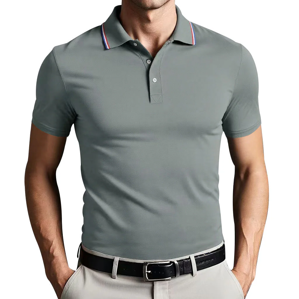 Men's Polo Shirt – Slim Fit – Breathable Cotton – Short Sleeve – Sporty Look - Image 3