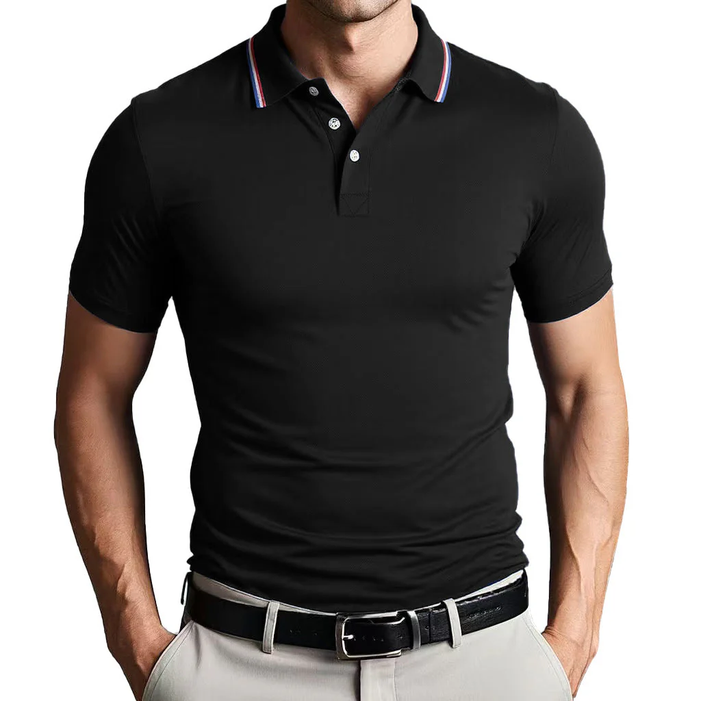 Men's Polo Shirt – Slim Fit – Breathable Cotton – Short Sleeve – Sporty Look - Image 4