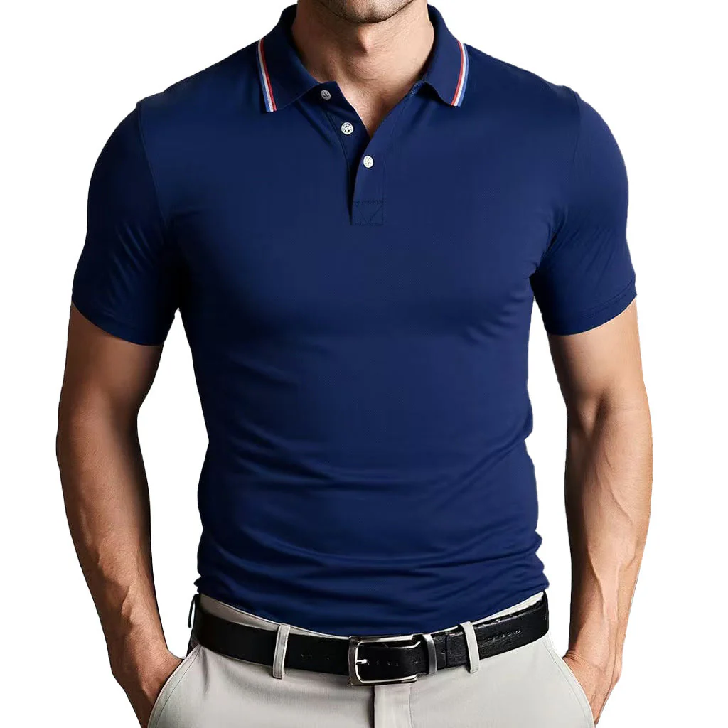 Men's Polo Shirt – Slim Fit – Breathable Cotton – Short Sleeve – Sporty Look - Image 5
