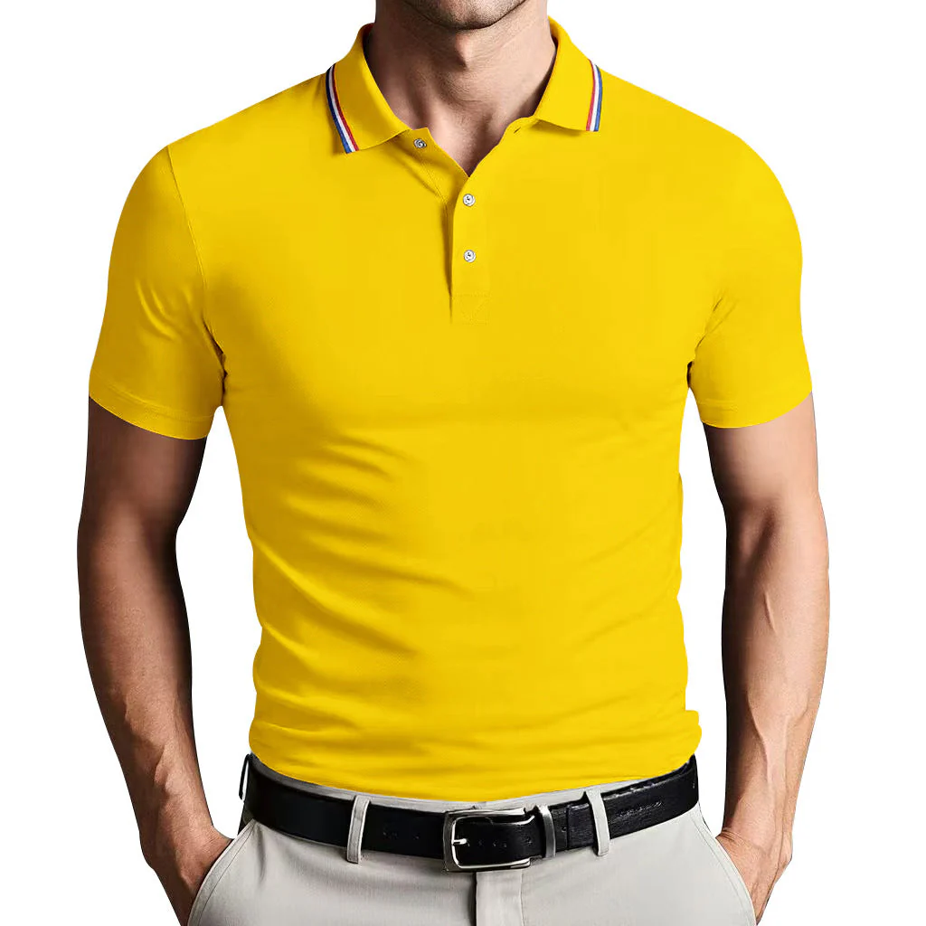 Men's Polo Shirt – Slim Fit – Breathable Cotton – Short Sleeve – Sporty Look - Image 6
