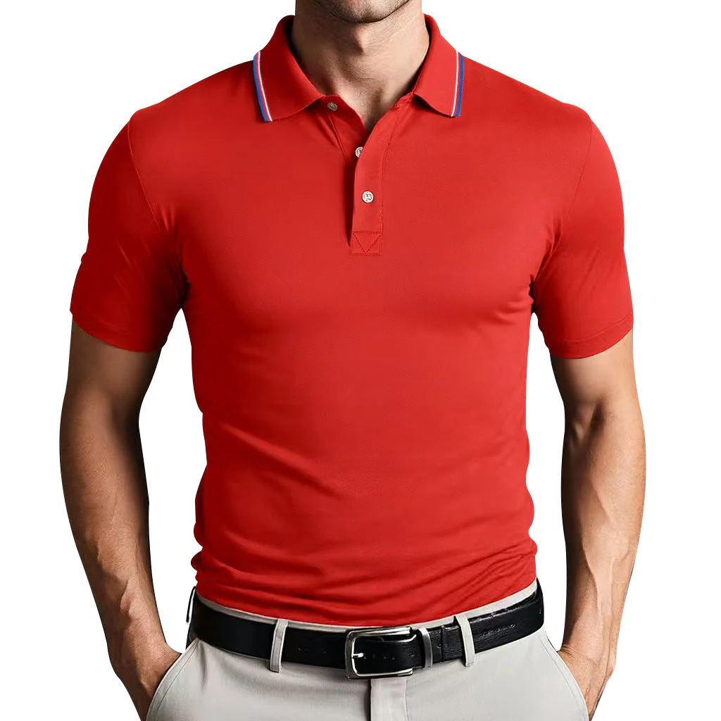 Men's Polo Shirt – Slim Fit – Breathable Cotton – Short Sleeve – Sporty Look - Image 8