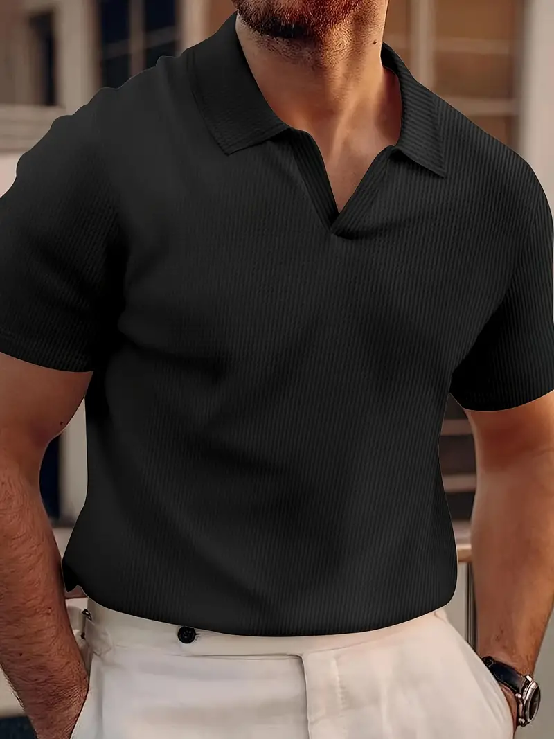 Men's polo shirt – Slim Fit – Soft Knit Fabric – Short Sleeve – Casual Look - Image 2