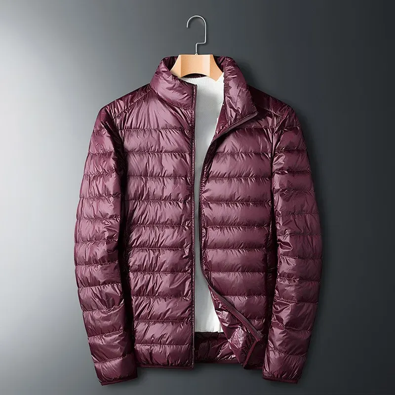 Men's Puffer Jacket – Down Lining – Regular Fit – Full Zip – Stand Collar - Image 2