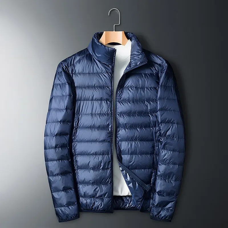 Men's Puffer Jacket – Down Lining – Regular Fit – Full Zip – Stand Collar - Image 3