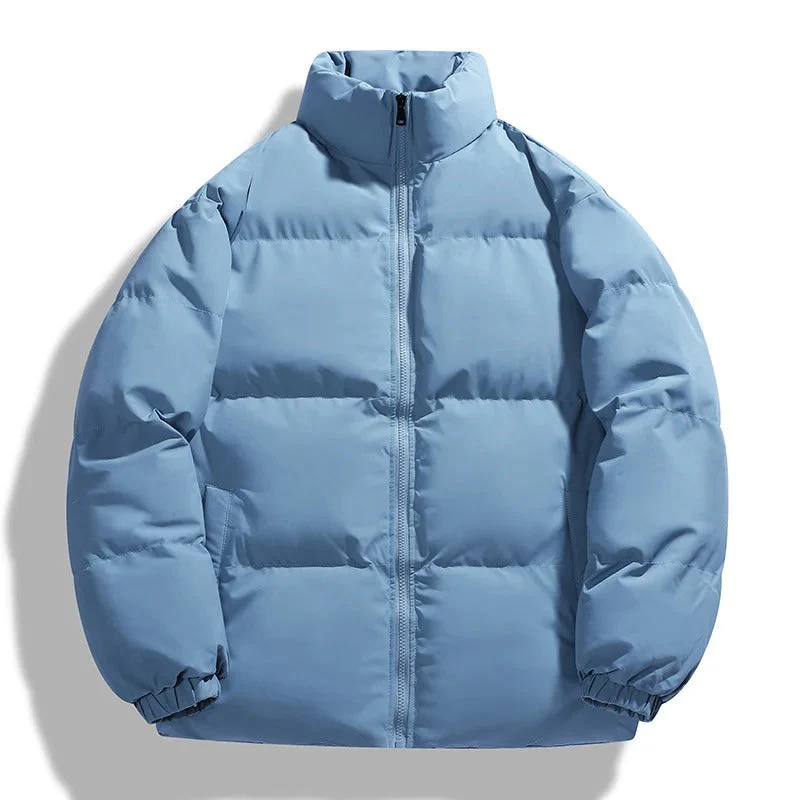 Men's Puffer Jacket – Oversized Fit – Padded – High Collar – Water-Repellent - Image 3