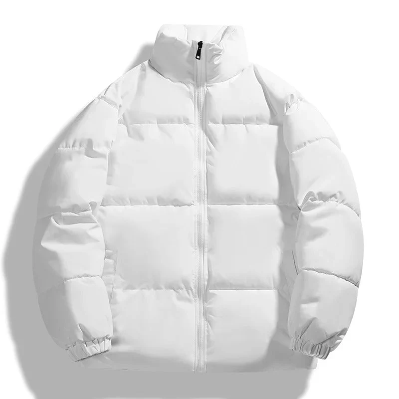 Men's Puffer Jacket – Oversized Fit – Padded – High Collar – Water-Repellent - Image 4