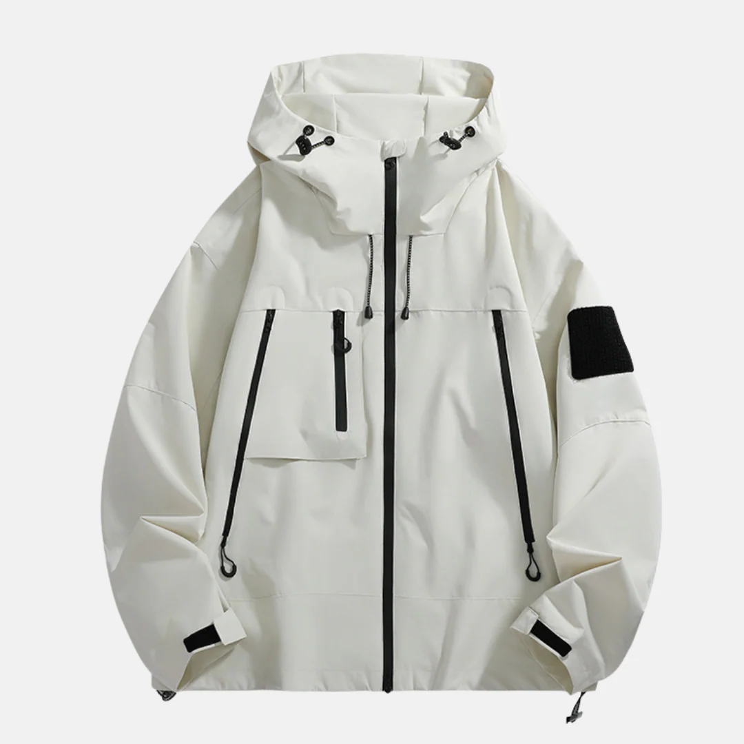 Men's Raincoat – Relaxed Fit – Adjustable Hood – Multiple Pockets – Waterproof - Image 4