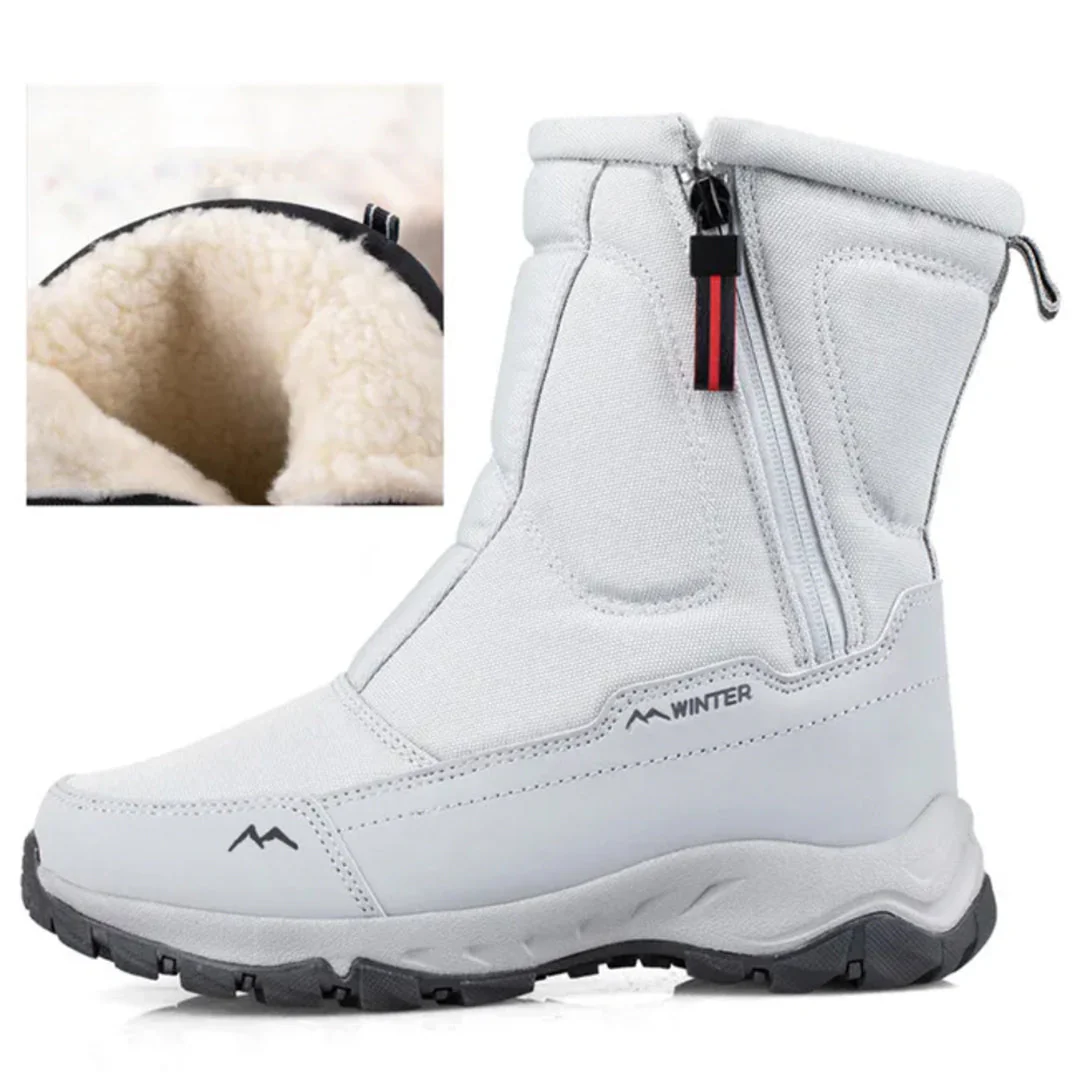 Men's Snowboots – Water-repellent – Insulated – Mid-height – Grip sole – Zipper closure - Image 3