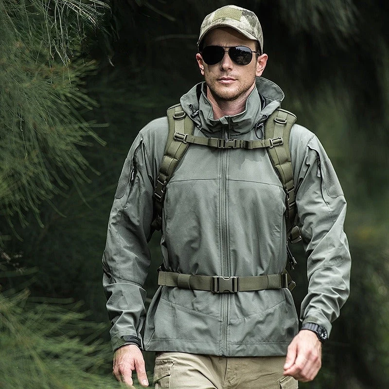 Men's Softshell Jacket – Tailored Fit – Windproof – Water-Repellent – Hood - Image 2