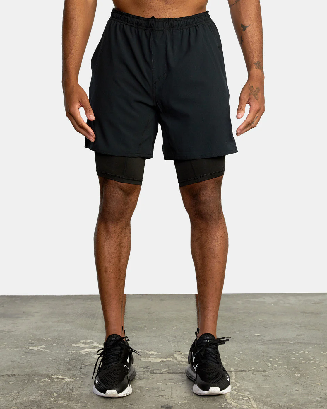 Men's Sport Shorts – Double Layer – Breathable Material – Knee Length – Elastic Waistband - Image 3