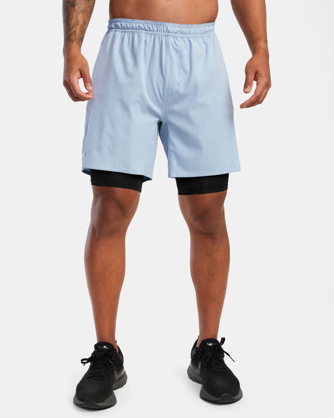 Men's Sport Shorts – Double Layer – Breathable Material – Knee Length – Elastic Waistband - Image 4