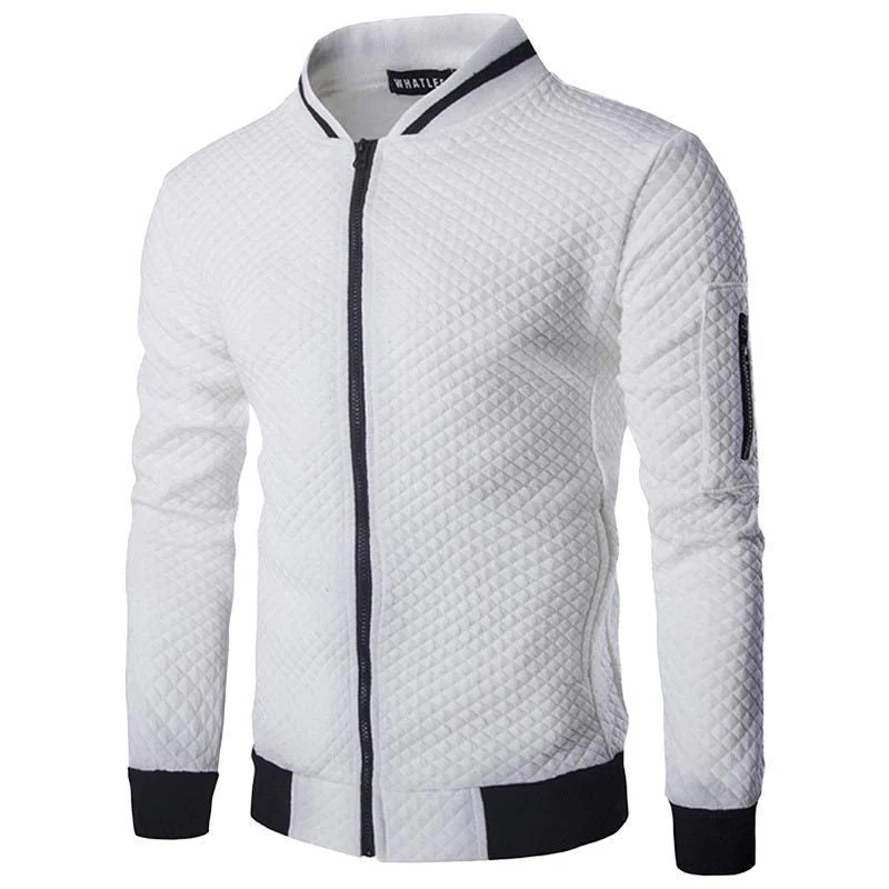 Men's sweatshirt vest – Slim fit – Padded – Zip – Ribbed cuffs – Sleeve pocket - Image 6