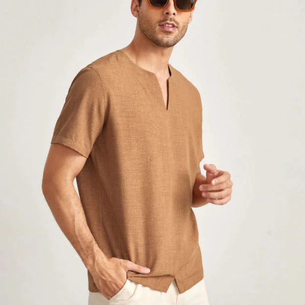 Men's T-shirt – Oversized Fit – V-Neck – Breathable – Short Sleeve – Casual Look - Image 2