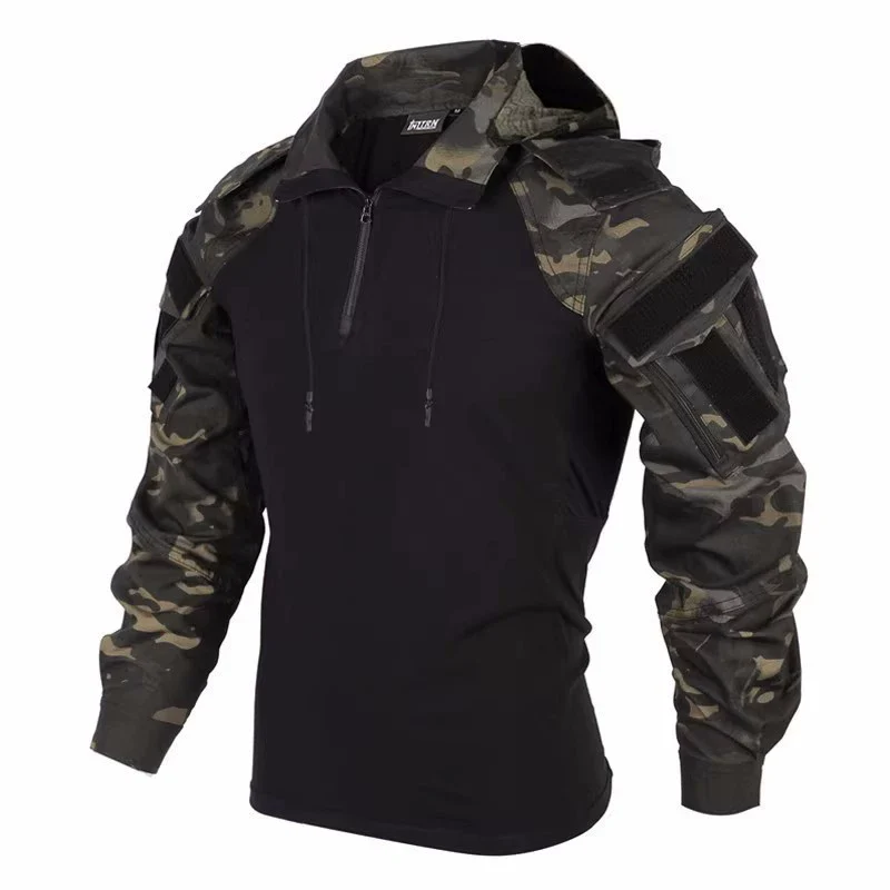 Men's Tactical Jacket – Softshell – Detachable Sleeves – Hood – Multiple Pockets - Image 2