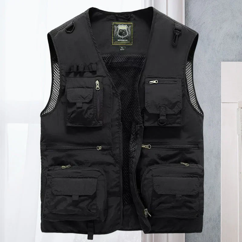 Men's Utility Bodywarmer – Relaxed Fit – Water-repellent – Multi-pocket Outdoor Layer - Image 2