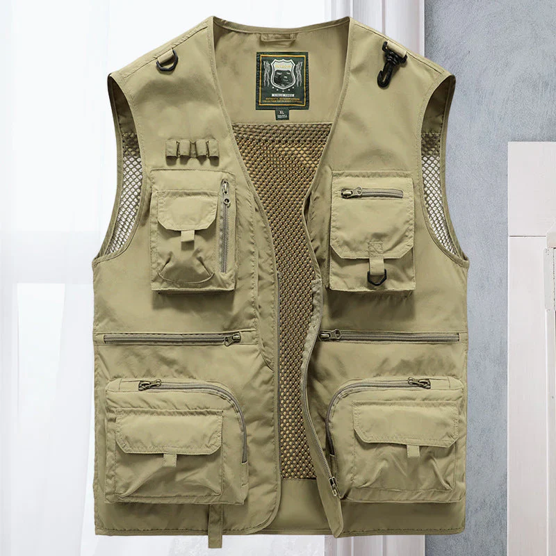 Men's Utility Bodywarmer – Relaxed Fit – Water-repellent – Multi-pocket Outdoor Layer - Image 3