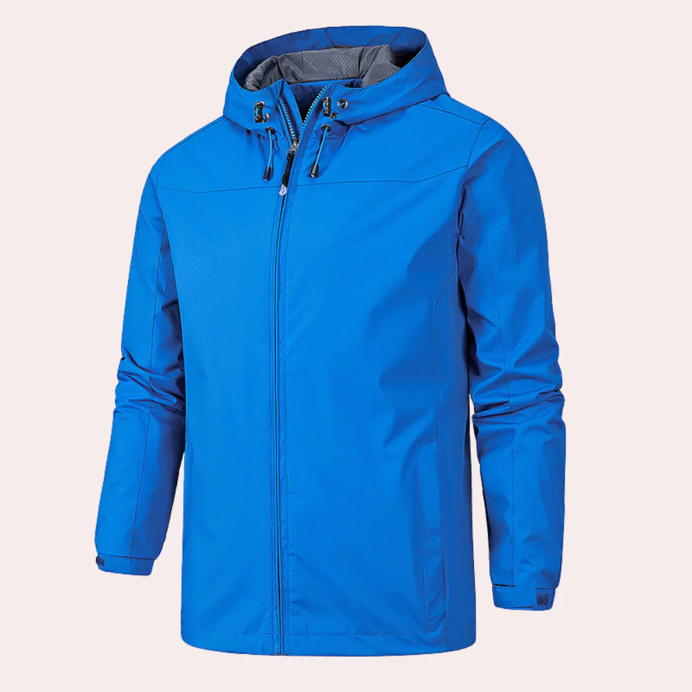 Men's Wind Jacket – Regular Fit – Lightweight Water-Repellent – With Hood - Image 4